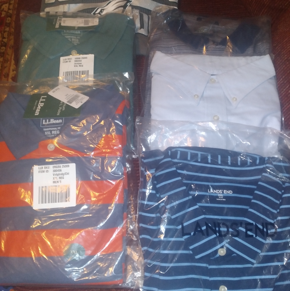 LL bean and lands end shirts